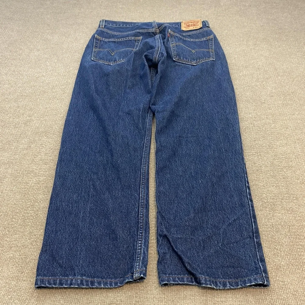 Vintage Levis 505 Jeans Mens 33x29 Blue Wash 90s Y2K Straight Leg‎ Denim Hemmed